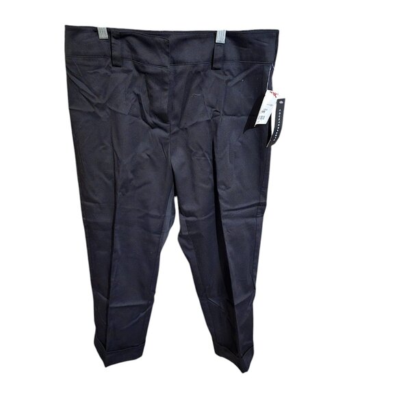 Counterparts Solid Black Capri's Size 8 NWT - Picture 1 of 2